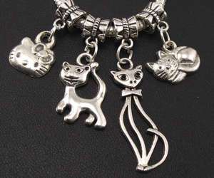 120pcs Mix Cat Beads Charms Fit European Bracelet ★fm21  