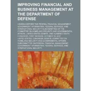  financial and business management at the Department of Defense 