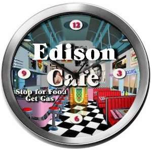  EDISON 14 Inch Cafe Metal Clock Quartz Movement Kitchen 