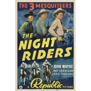 The Night Riders (1939) 11 x 17 Movie Poster Style B