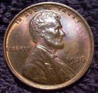 1926 BEAUTIFUL UNCIRCULATED LINCOLN WHEAT CENT*FULL WHEAT LINES 