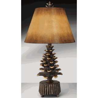 Complements 10197AFL Ponderosa Pine Cone Breckenridge Table Lamp with 