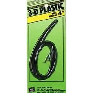  20 each: Hy Ko 3 D Plastic House Number (PN 29/6): Home 