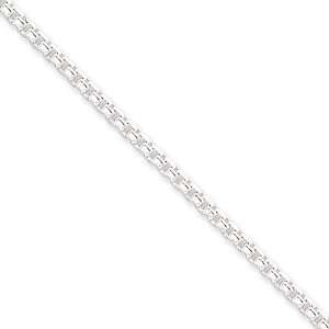   24 Inch Sterling Silver 2.6mm Oval Box Chain Vishal Jewelry Jewelry