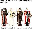 white gold 60 life size santa claus christmas figure decoration
