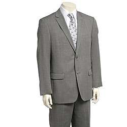 Ibiza Mens 2 button Grey Herringbone Suit  