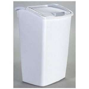 Rubbermaid 13 Gallon Dual Action Trash Can   White:  Home 
