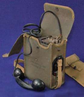 WW II EE 8 Military Field Phone, Signal Corps Phone.  