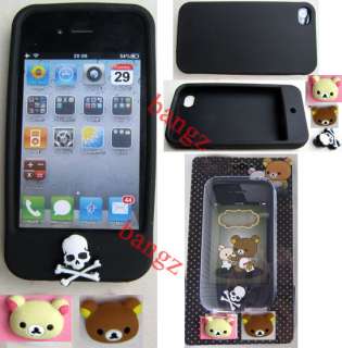 Pink Cute ggcc Cartoon Home Buttons Silicone Case Cover Skin for 