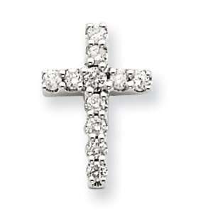  0.19 Ct. Tw. Diamond Cross in 14k White Gold Jewelry