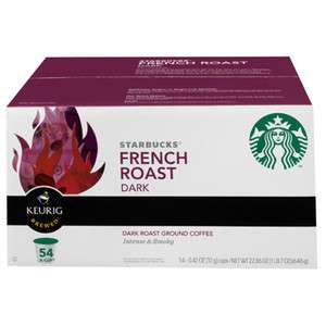 Starbucks French Roast Coffee K Cups, 108 Count   Free Shipping  