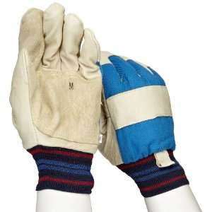 West Chester 1555RF Pigskin Leather Glove, Knit Wrist Cuff, 9.75 