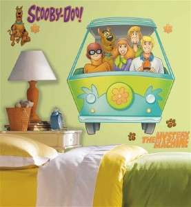 New MYSTERY MACHINE WALL DECALS Scooby Doo Van Stickers 034878094021 
