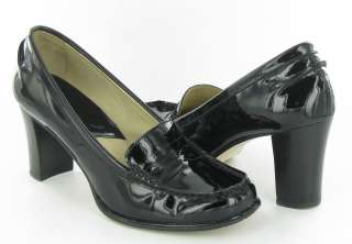 Michael Kors Bayville Black Patent Loafer Pumps Womens 7.5M  