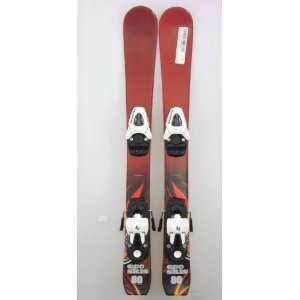   ECO Brick Red Kids Shape Snow Ski with Salomon T5 Binding 80cm #23810