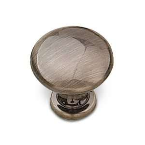 Village expression   1 1/8 diameter flat faced knob in antique englis