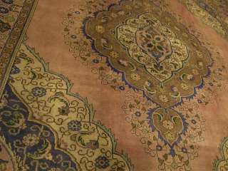 12.4 Handmade Antique 1940s Persian Tabriz Serapi Wool Rug Great 