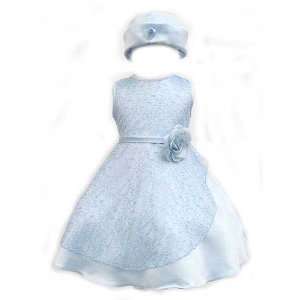   Baby Girl Blue Dress & Hat. Available in 12,18,24,36 Months: Baby
