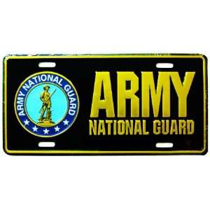   US Army Military Army National Guard Circle Soilder Logo: Automotive