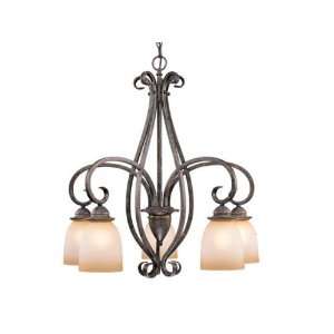   Mont Blanc Tuscan Five Light Down Lighting Chandelier from the Mont