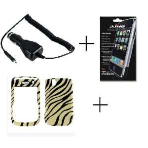  Gold+Black Zebra Hard Premium Designer Protector Case + PREMIUM 