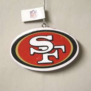  San Francisco 49ers NFL Resin Team Logo Ornament: Sports 