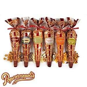 Popcornopolis 6 cone Sampler Mothers Day Gift Womens Day Gift 