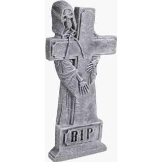  Grim Reaper Tombstone with RIP Cross: Home & Kitchen
