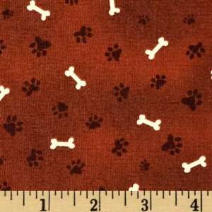  Woof Chocolate/Dog Bones Fabric By The Yard: Arts, Crafts & Sewing