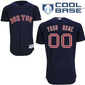  Boston Red Sox Customized Alternate Road Cool Base Jersey 