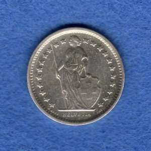    Uncirculated 1966 B Swiss Half Franc    Silver 