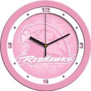 Miami Ohio Redhawks NCAA Wall Clock (Pink) Sports 