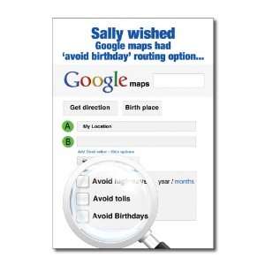  Funny Birthday Card Google Maps Humor Greeting Ron Kanfi 