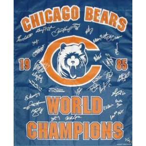 1985 Super Bowl XX Champion Chicago Bears Team Signed 1985 World 