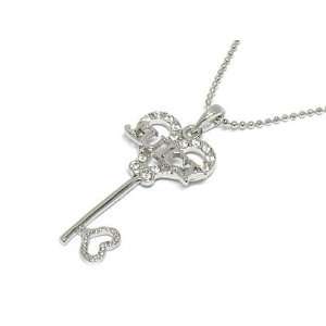  Juicy Royalty Key Necklace White Gold Plated Everything 