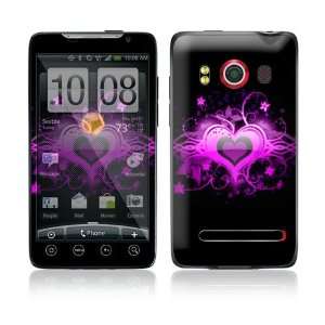  HTC Evo 4G Skin Decal Sticker   Glowing Love Heart 