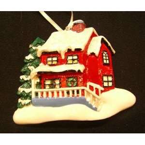  4342 Country House Personalized Christmas Ornament 