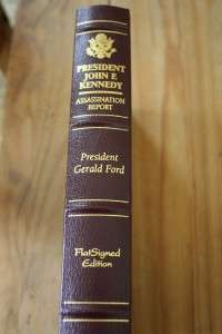 GERALD R. FORD HANDSIGNED JFK ASSASSINATION REPORT  