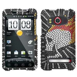   Bling for HTC EVO 4G Sprint   Flame Skull Cell Phones & Accessories