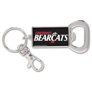   Bearcats Silvertone Bottle Opener Keychain