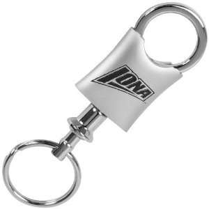  Iona College Gaels Brushed Metal Valet Keychain: Sports 