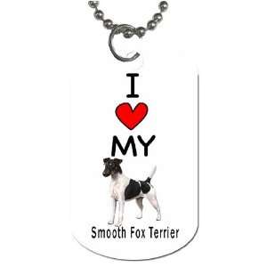  I Love My Smooth Fox Terrier Dog Tag 