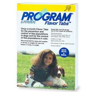  Program Flavor Tabs Dogs and puppies 21 45 lbs.; Cats and 