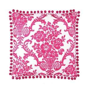  St. John in Pink Linen Embroidered Pillow
