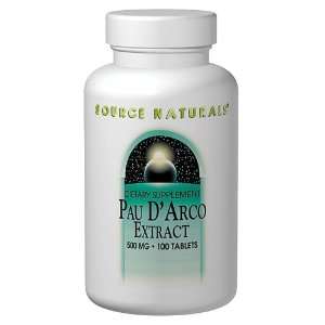  Source Naturals   Pau DArco Extra, 500 mg, 50 tablets 