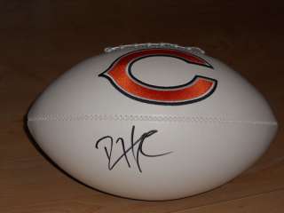 Devin Hester autographed Chicago Bears logo football  