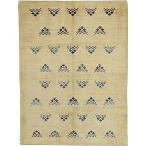  70 x 95 Brown Hand Knotted Wool Ziegler Rug Furniture 