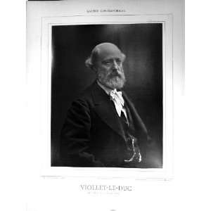   1880 Baschet Portrait Viollet Le Duc Marseille