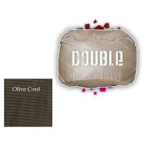  Teens Olive Cord Double Comfort Sac Plush Chair