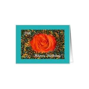  28th Birthday, Rose and Butterflies Turquoise Card Toys 